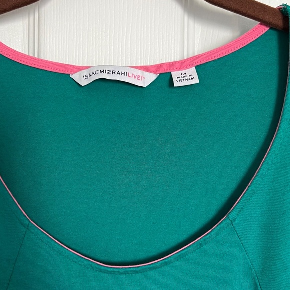 EUC - Isaac Mizrahi Live! Short Sleeve Peplum Top - Picture 5 of 9